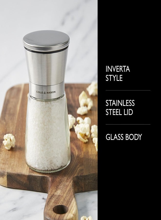 Cole & Mason Sunderland 5.5" Salt Mill Set for Sea Salt - Aesthetic Salt Mills - Kitchen & Home Essentials - Refillable Salt Mill Grinder - Acrylic Spice Mills - Image 2