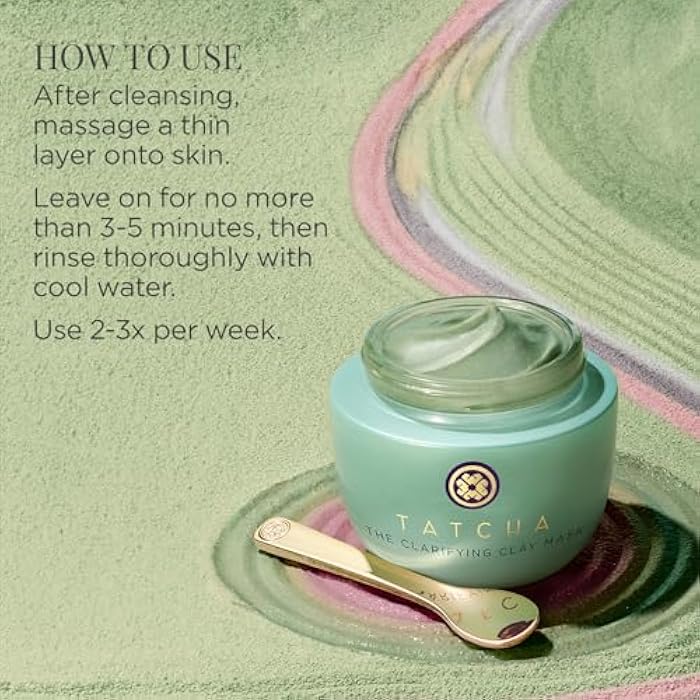 TATCHA The Clarifying Clay Mask | Exfoliating Pore Treatment Creates a Warming Sensation To Open & Purify Pores, 50 ml | 1.7 oz - Image 5
