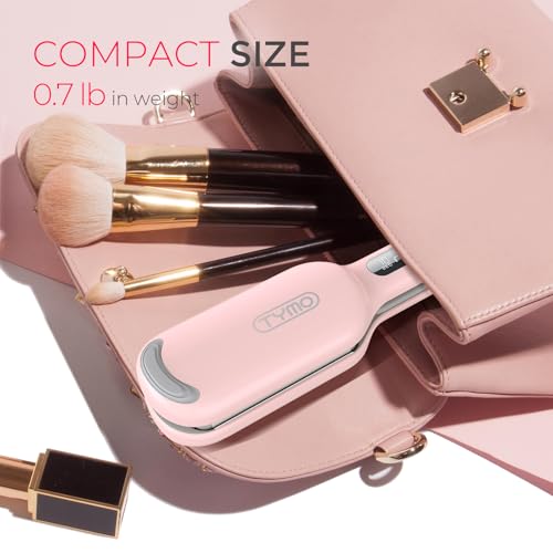TYMO Curling Iron Hair Crimper Waver - TYMO ROVY Beach Waves Curling Wand, Ionic Deep Waver Hair Curler Tool with Ceramic 3 Barrel for Women, Dual Voltage, Anti-Scald, Easy to Use, Pink, 1 Inch - Image 4
