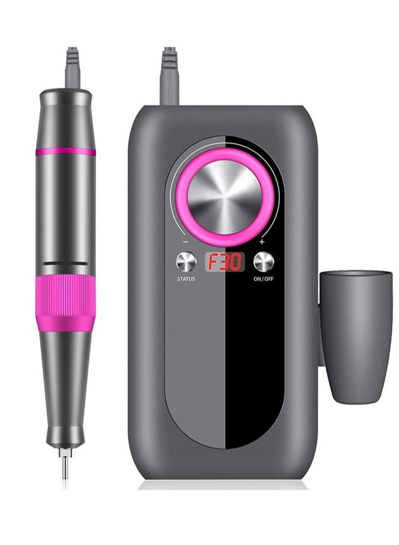 general Nail Drill Machine,30000rpm Professional Rechargeable Nail Drill Kit with Phone Power Bank Portable Electric Acrylic Nail Tools for Exfoliating,Grinding,Polishing - Image 1