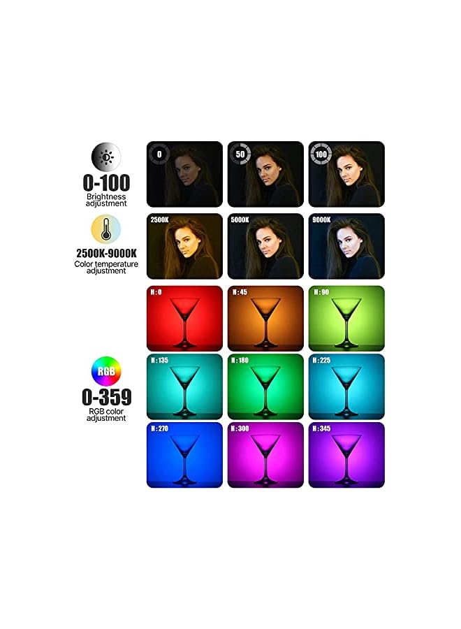 Ulanzi Fill Light Mini Video Lights Camera Light Portable LED Panel Lamp 2000mAh Chargeable VL49 Photo Video Lighting Fill Light Support Magnetic Attraction - Image 2