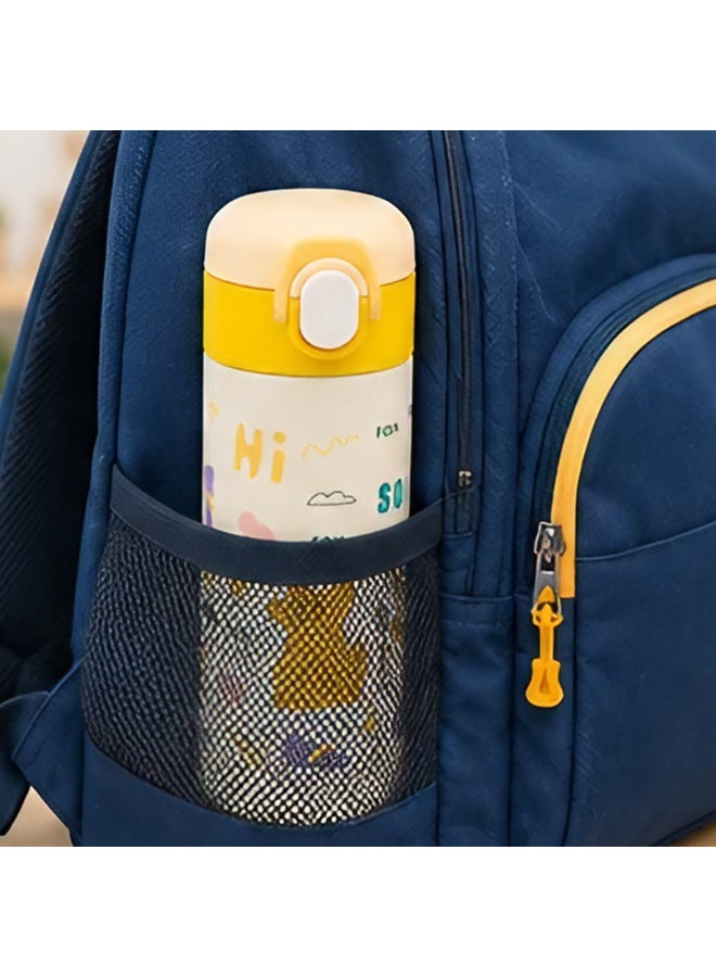 Cocobee-Insulated Stainless Steel Water Bottle, Leakproof, Soft Handle Grip, Odour Free, 500Ml, 3 Years+-Yellow - Image 4