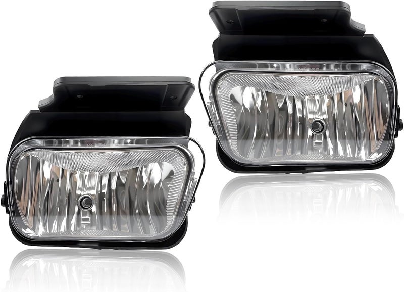 Boxlight Fog Lights for 2003-2007 Chevy Silverado & 2002-2006 Avalanche - Clear Lens, 1 Pair - Image 2