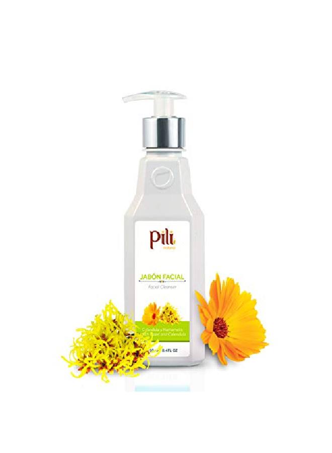 Pili Natural Facial Cleanser With Witch Hazel And Calendula Cleans And Exfoliates With Controlled Ph - Image 2