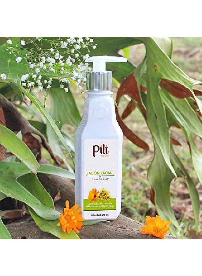 Pili Natural Facial Cleanser With Witch Hazel And Calendula Cleans And Exfoliates With Controlled Ph - Image 4