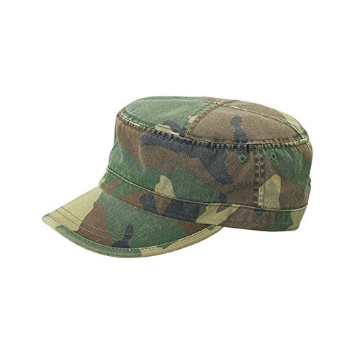 Mega Cap Wholesale Enzyme Washed Cotton Army Cadet Castro Hats (Camo) - 20767 One Size - Image 2
