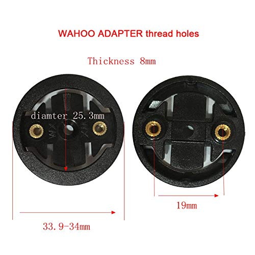 Trigo Bicycle Bike Computer Mount Insert Kit Base Adaper for Garmin K-Edge Bryton Wahoo MIO Giant Out Front Replacement Co-Polymer（Wahoo - Image 3