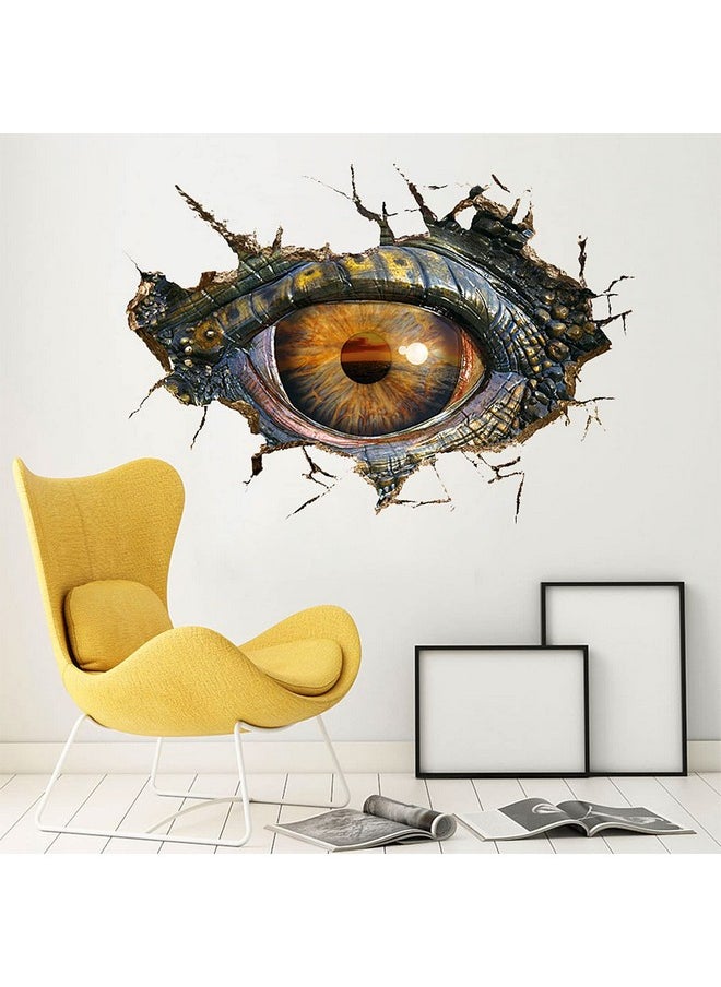 CHengQiSM - Dinosaur Wall Sticker Tyrannosaurus Rex Wall Decals Children Room Decoration Diy Sticker (Big Eye New) - Image 1