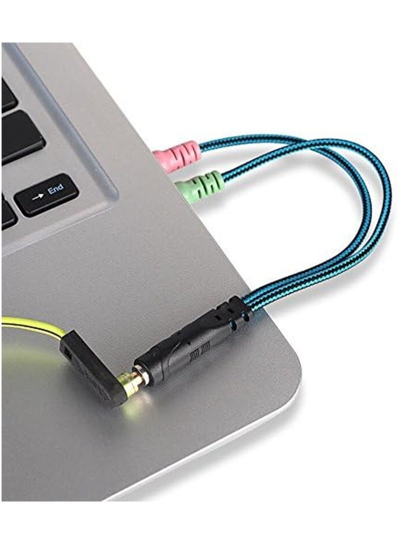 Female To Male Headset And Microphone Y Splitter Cable Multicolour - Image 4