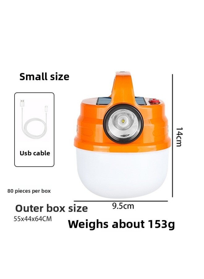 New Super Bright Led Rechargeable Spherical Camping Light Camping Light Household Indoor Emergency Solar Bulb Lighting