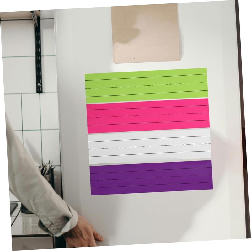 Operitacx 4pcs Magnetic Dry Erase Strips Reusable for Classroom Management Large Writable Surface Easy Attachment to Surfaces Teacher Supplies - Image 4