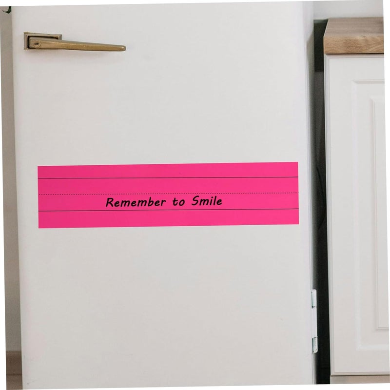 Operitacx 4pcs Magnetic Dry Erase Strips Reusable for Classroom Management Large Writable Surface Easy Attachment to Surfaces Teacher Supplies - Image 5