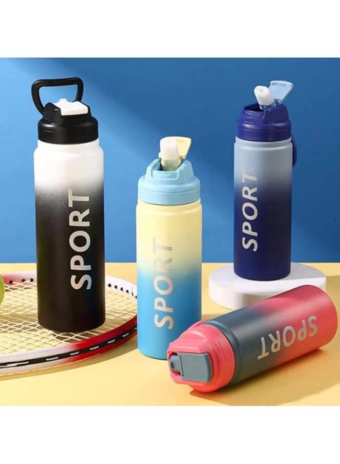 Generic 600ml Gradient Sports Water Bottle – Leakproof Flip Straw Lid, Travel-Friendly Hydration for Gym, Outdoor, and Everyday Use  - Image 5