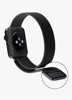 HEXABEX Apple Watchband Compatible with 42mm(Series 10)/41mm/40mm/38mm Milanese Apple Watch Strap for Apple Watch All Series Black  - Image 4
