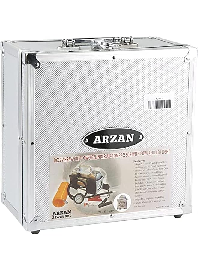 erorex Air Compressor 2 Cylinder With Powerful Led Light Arzan - Image 1