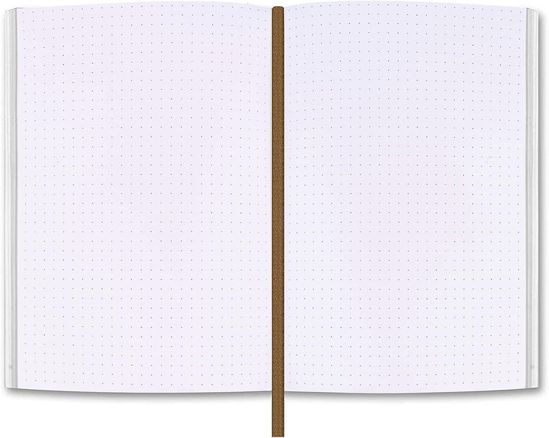 Moonster Dot Grid Journal Notebook Paper for Refillable Leather Journals – A5 Hardcover 70gsm Dotted Notebooks for Work 8.25 x 5.75 Inches with 320 Page Refill Note Book and Helpful Bookmark - Image 1