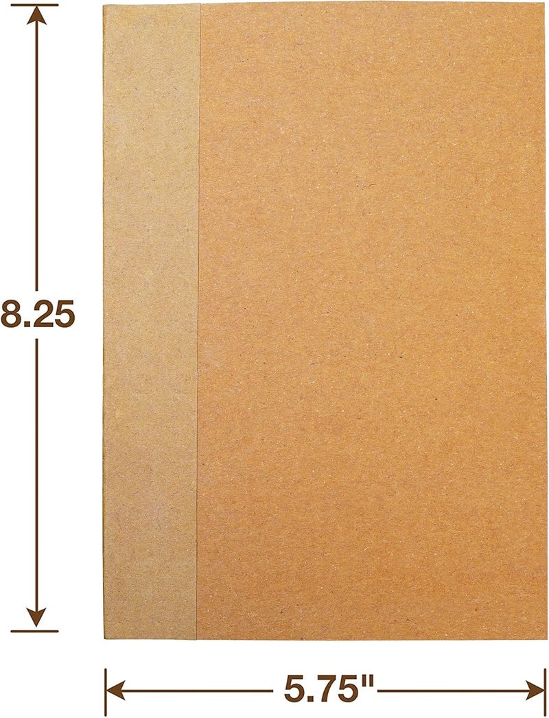 Moonster Dot Grid Journal Notebook Paper for Refillable Leather Journals – A5 Hardcover 70gsm Dotted Notebooks for Work 8.25 x 5.75 Inches with 320 Page Refill Note Book and Helpful Bookmark - Image 4