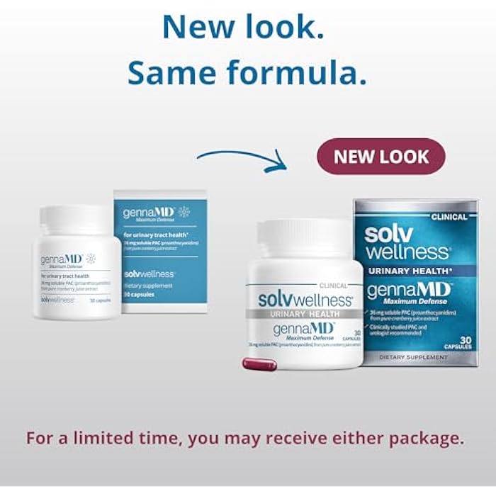 Solv Wellness GennaMD - Maximum UTI Defense - 36 mg Soluble PAC from 100% Cranberry Juice Extract - Highest PAC Concentration in a Small, Easy-to-Swallow Capsule - 30 Capsules - Image 2