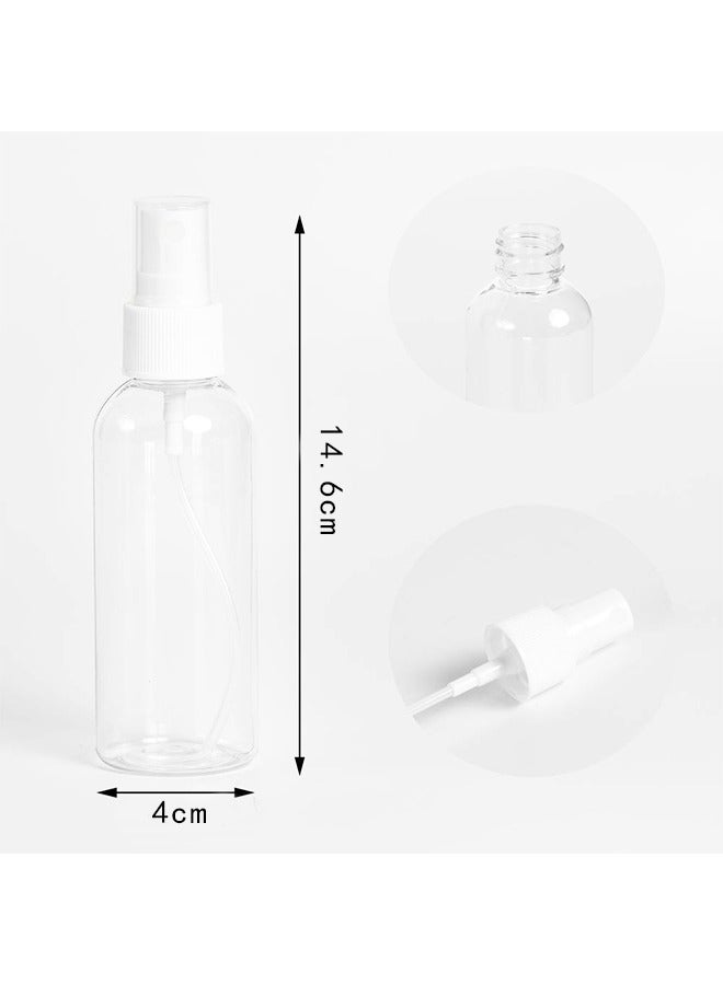 8 Pack Empty Transparent Plastic Fine Mist Spray Bottle 100 ml - Image 2