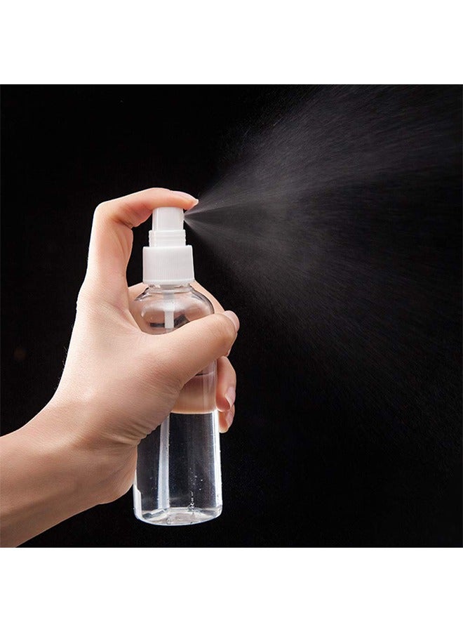 8 Pack Empty Transparent Plastic Fine Mist Spray Bottle 100 ml - Image 3
