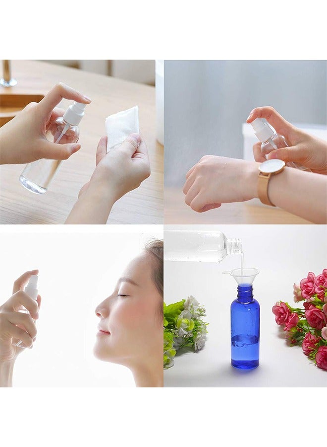 8 Pack Empty Transparent Plastic Fine Mist Spray Bottle 100 ml - Image 5