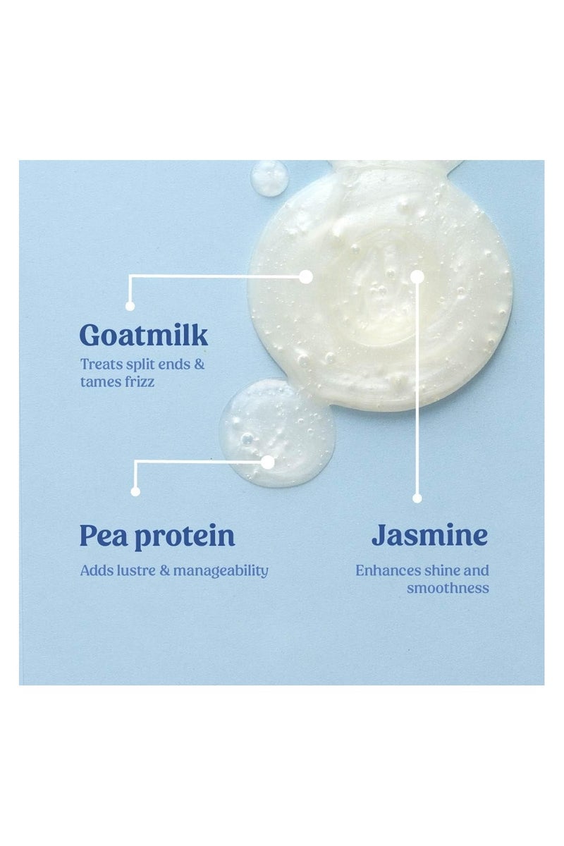 فيلاه ستور شامبو حليب الماعز، للشعر الجاف والمجعد مع بروتين البازلاء وحليب الماعز، شعر قوي ولامع، خالٍ من الكبريتات والبارابين، شامبو للرجال والنساء (200 مل) - Image 2