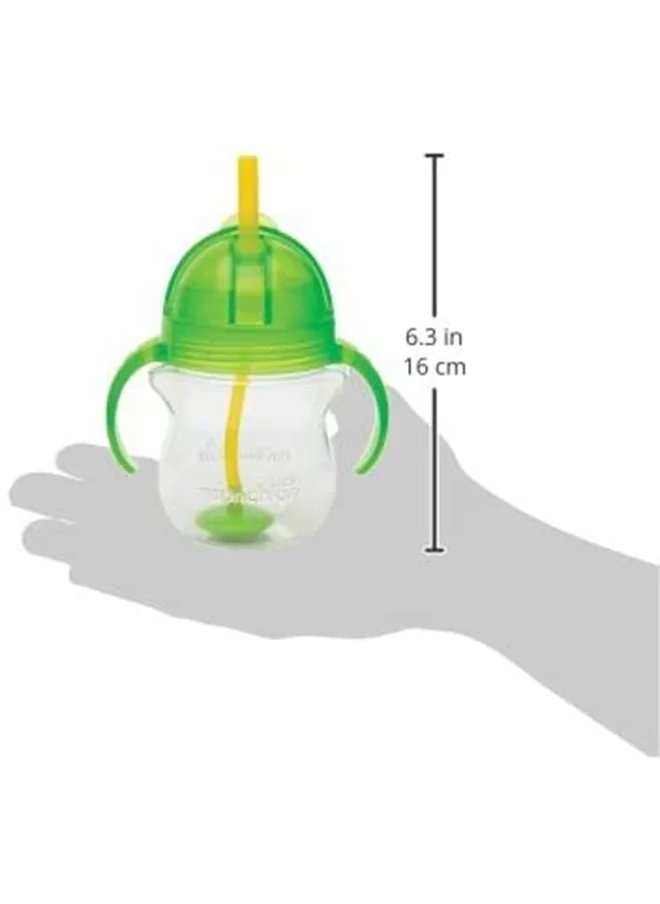 Munchkin Click Lock Tip and Sip Weighted Flexi Straw Trainer Cup (7 Oz/207 Ml Green)