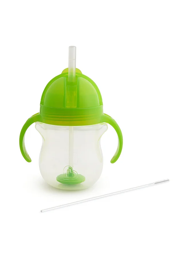 Munchkin Click Lock Tip and Sip Weighted Flexi Straw Trainer Cup (7 Oz/207 Ml Green)