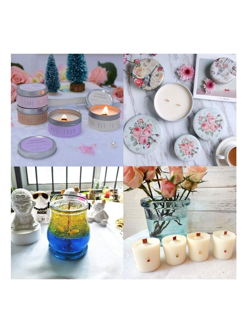 SYOSI Wood Wicks Kit for Candle Making,100 Pcs Wooden Candle Wicks , Natural Environmental Friendly Candle Cores - Image 3