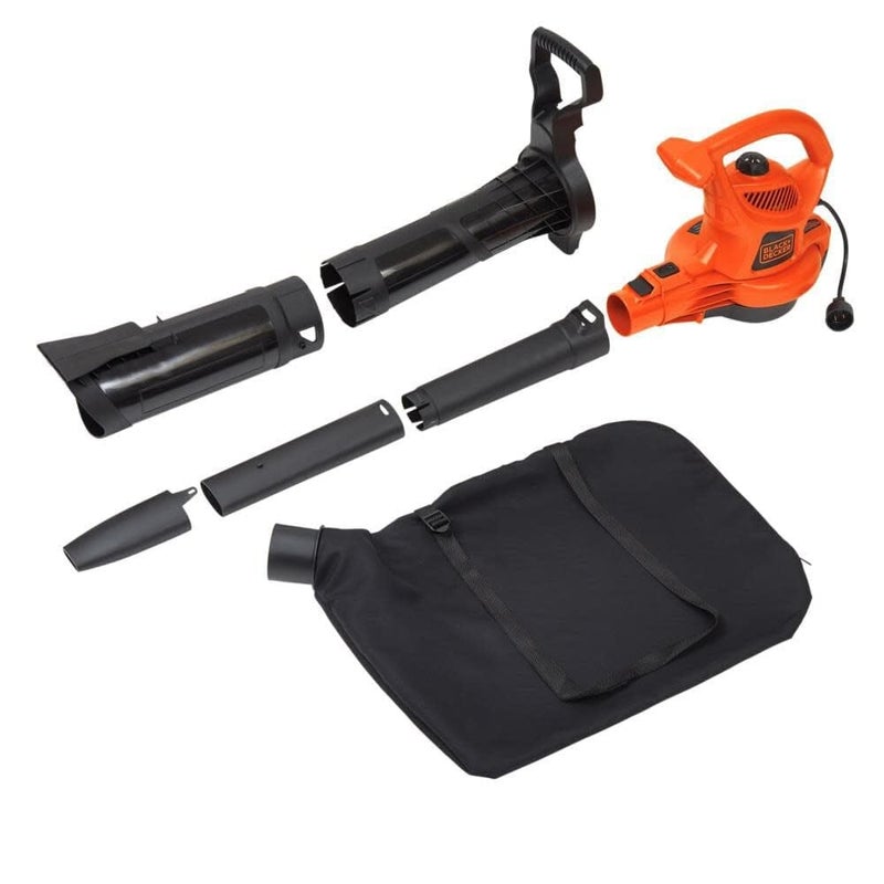 BLACK+DECKER Corded Leaf Blower Leaf Vacuum and Leaf Mulcher 3-in-1, Up to 230 MPH, 12 Amp Handheld Blower and Vacuum Combo (BV3600) - Image 1