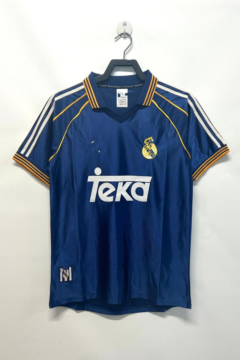 Generic Vintage Royal White Raúl Soccer Jersey Blue 