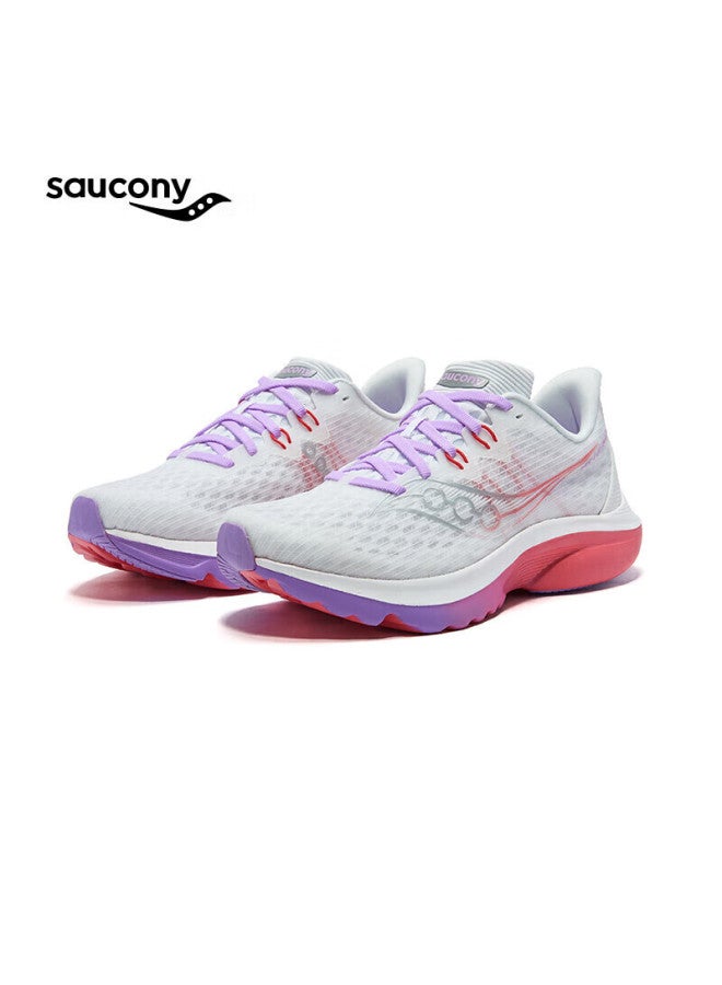 Saucony Kinvara 16 Women's Lightweight Cushioned Breathable Running Shoes White Pink Size 36 - Image 5