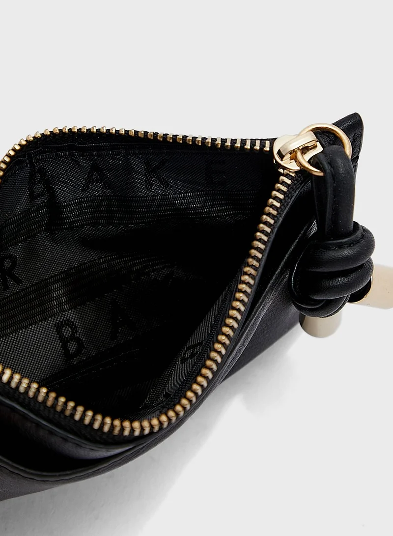 Ted Baker Knotted Detail Zip Card Holder