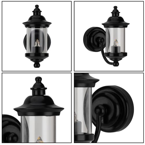 Waldosia 112 Scale Miniature Outdoor Lamp Set LED Lights with Plastic Shade for Dollhouse Diorama Roombox and Book Nook Flickering Light - Image 5