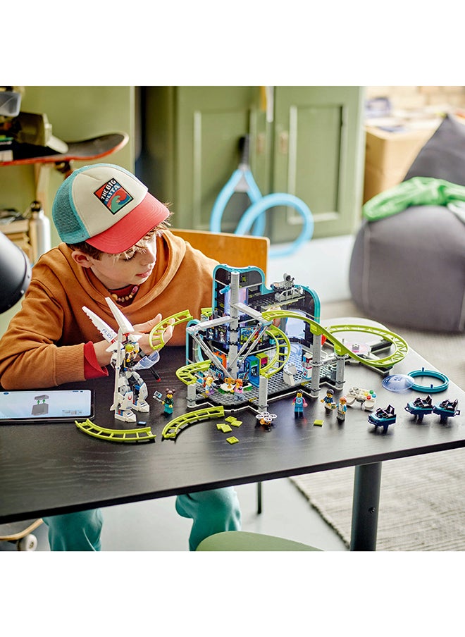 LEGO City Robot World Roller-Coaster Park Set, Creative Building Toy for 8 Plus Year Old Boys & Girls, Fairground Playset with 8 Minifigures, Fun Gift for Kids 60421 (986 pieces)  - Image 4