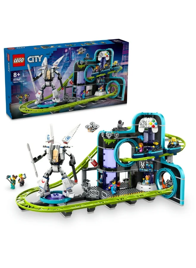 ليغو لعبة متنزه أفعوانية الروبوت وورلد 60421 من LEGO® City