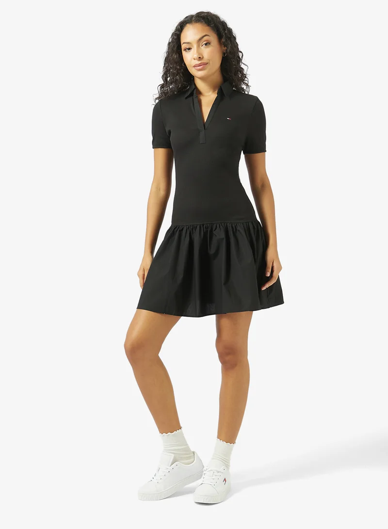 Casual  Rib Poplin Polo  Ext