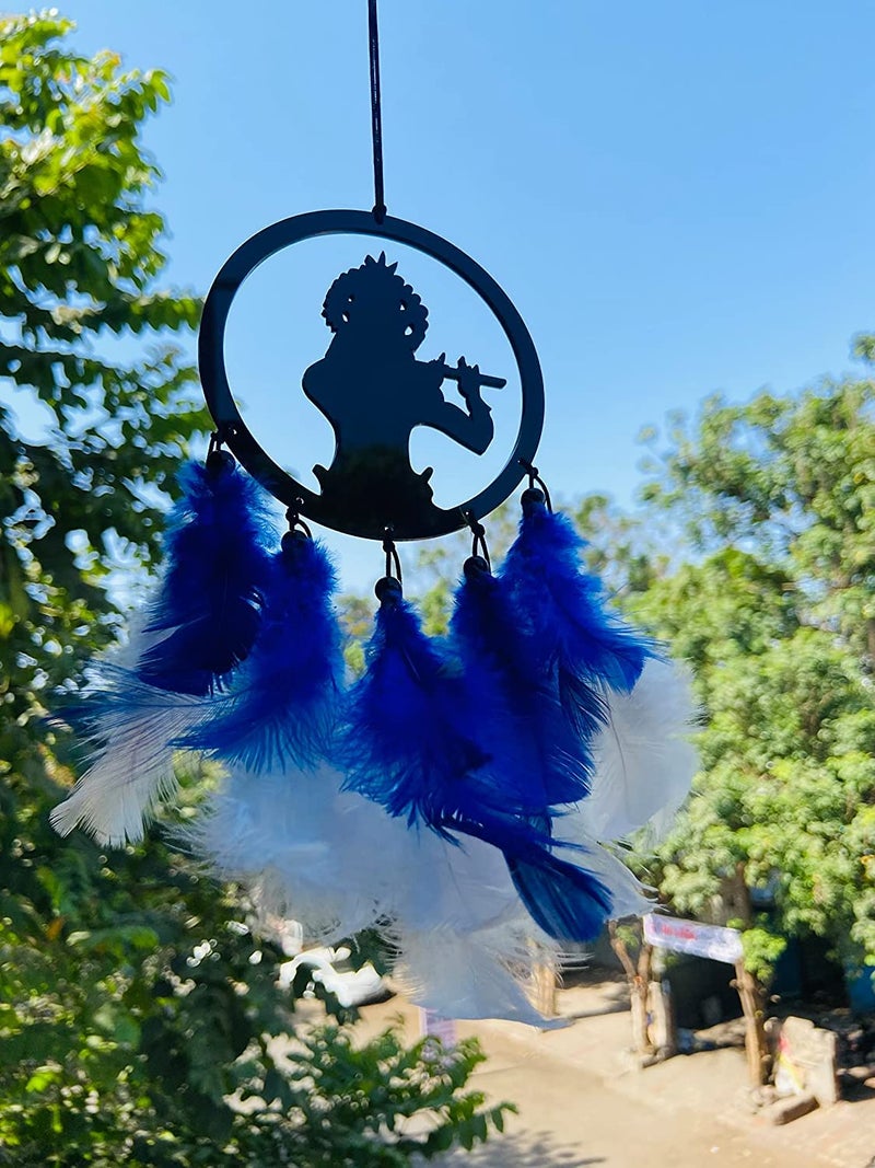 GLNRM Car, Home, Window & Garden for Positive Vibes for Decorative Car Hanging Ornament Dream Catchers (Krishna Dream Catcher) - Image 2