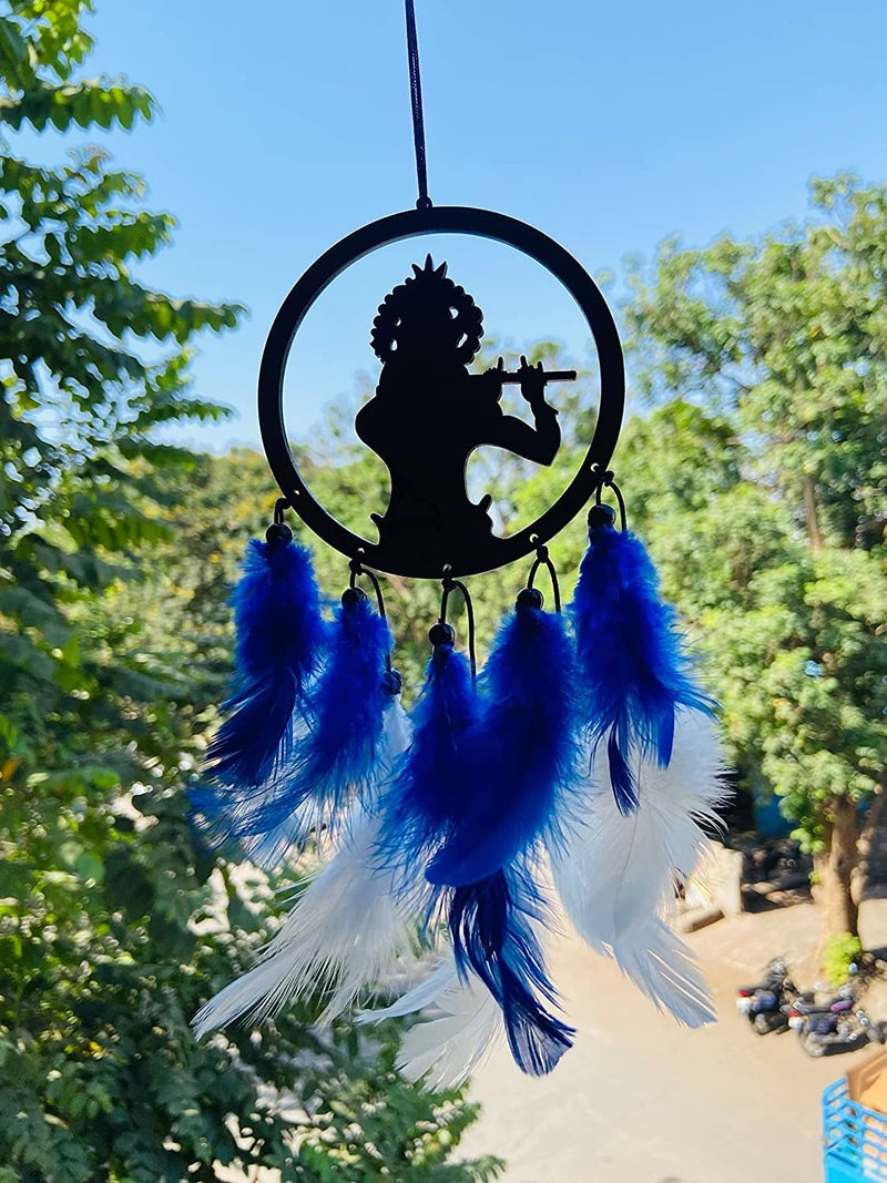 GLNRM Car, Home, Window & Garden for Positive Vibes for Decorative Car Hanging Ornament Dream Catchers (Krishna Dream Catcher) - Image 5