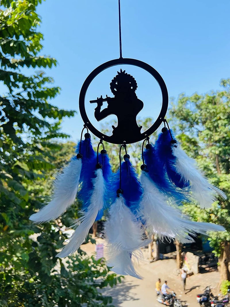 GLNRM Car, Home, Window & Garden for Positive Vibes for Decorative Car Hanging Ornament Dream Catchers (Krishna Dream Catcher) - Image 3