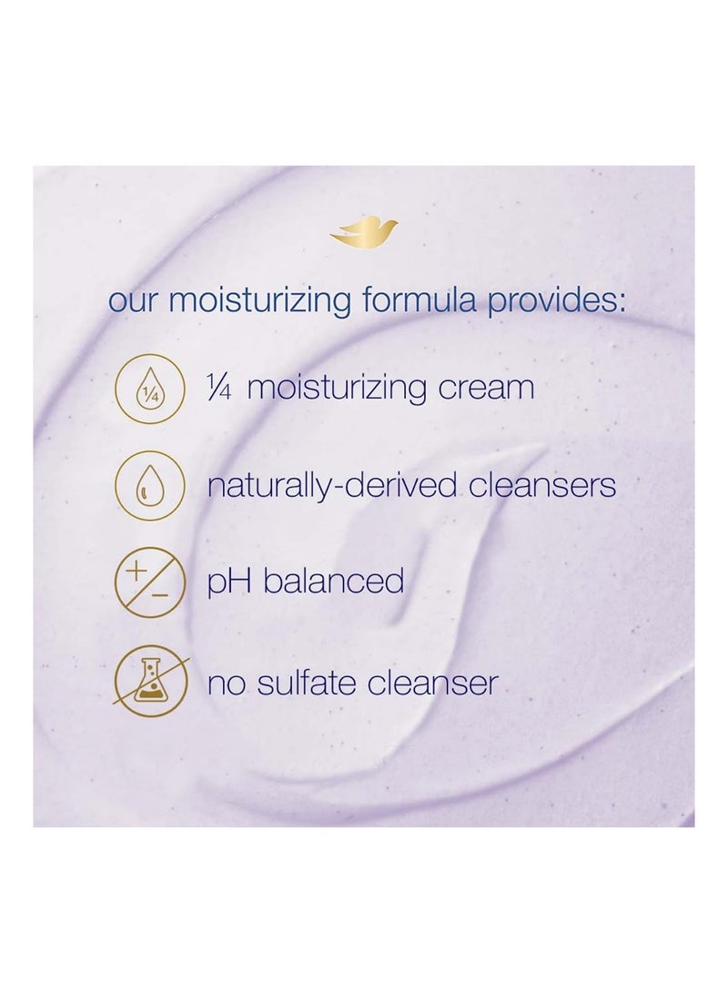 دوف مقشر جسم دوف للتقشير، حجم 10.5 أونصة، 298 جرام، خلطه من اللافندر المهروس وحليب جوز الهند، لتغذية البشرة بعمق واستعادة العناصر الغذائية الطبيعية للبشرة - Image 4