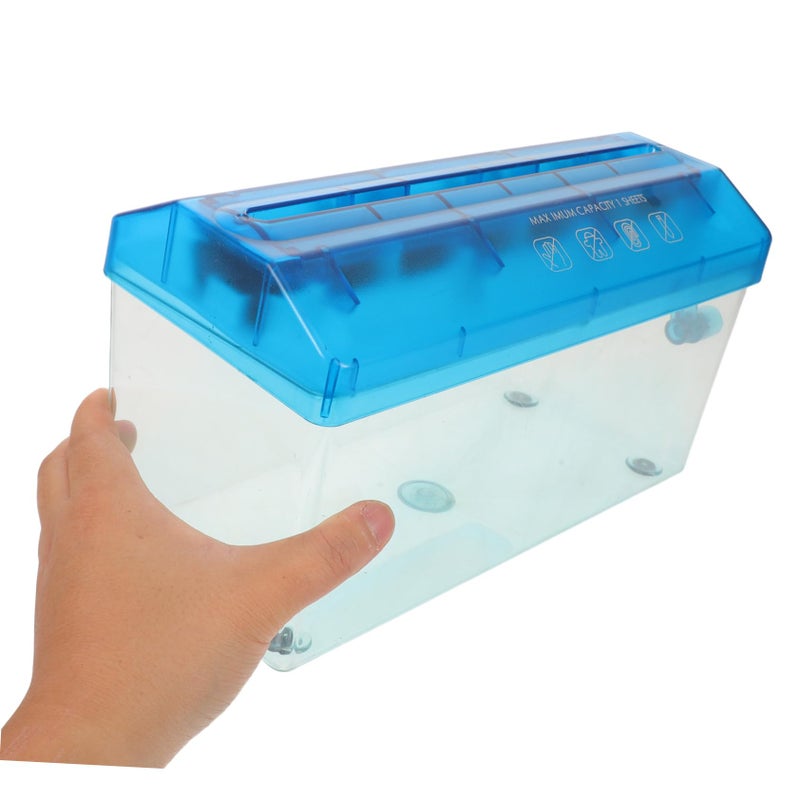 Compact Desktop Paper Shredder Manual Handheld Portable Quiet Strip Cut For Home Office - Image 5