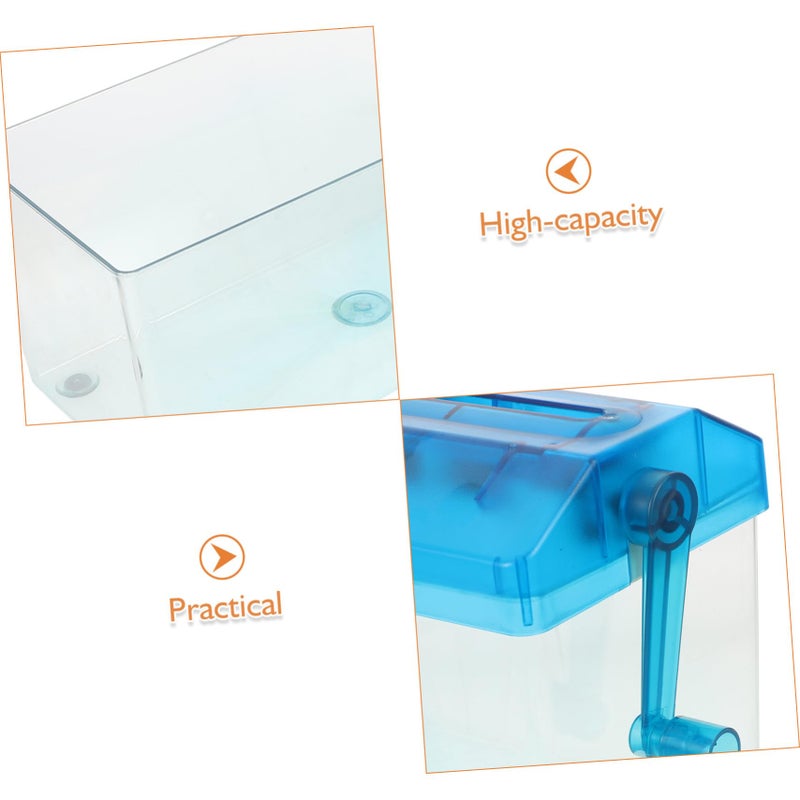 Compact Desktop Paper Shredder Manual Handheld Portable Quiet Strip Cut For Home Office - Image 4