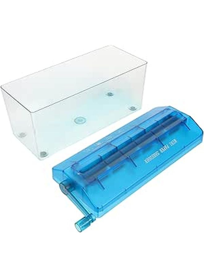 Compact Desktop Paper Shredder Manual Handheld Portable Quiet Strip Cut For Home Office - Image 1
