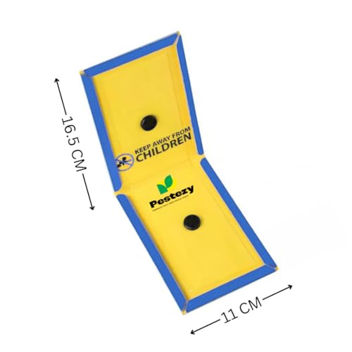 AYUNIX PESTEZY Yellow Sticky Trap for Whiteflies & Aphids | Insect Catcher Pads for Home, Kitchen, Office & Agriculture | Pesticide Free, Non-Toxic, Easy to Use Trap Sheets (33 X 11 cm) (Pack of 3) - Image 2