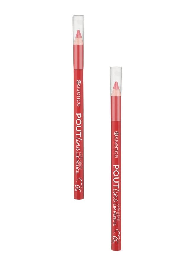 Essence Poutline Soft Glide Lip Pencil 05-Pout Out Loud Bundle - Image 1