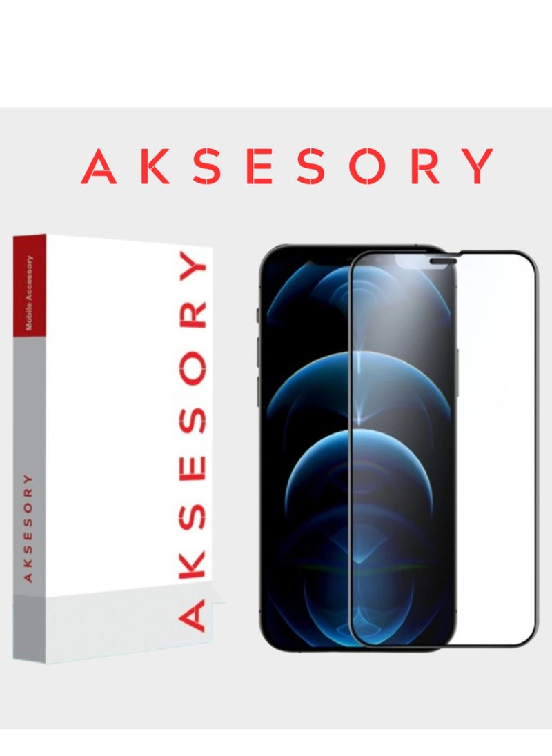 AKSESORY - iPhone 12 Pro  (6.1") Tempered Glass offers crystal-clear, anti-scratch protection with easy, bubble-free installation. - Image 1