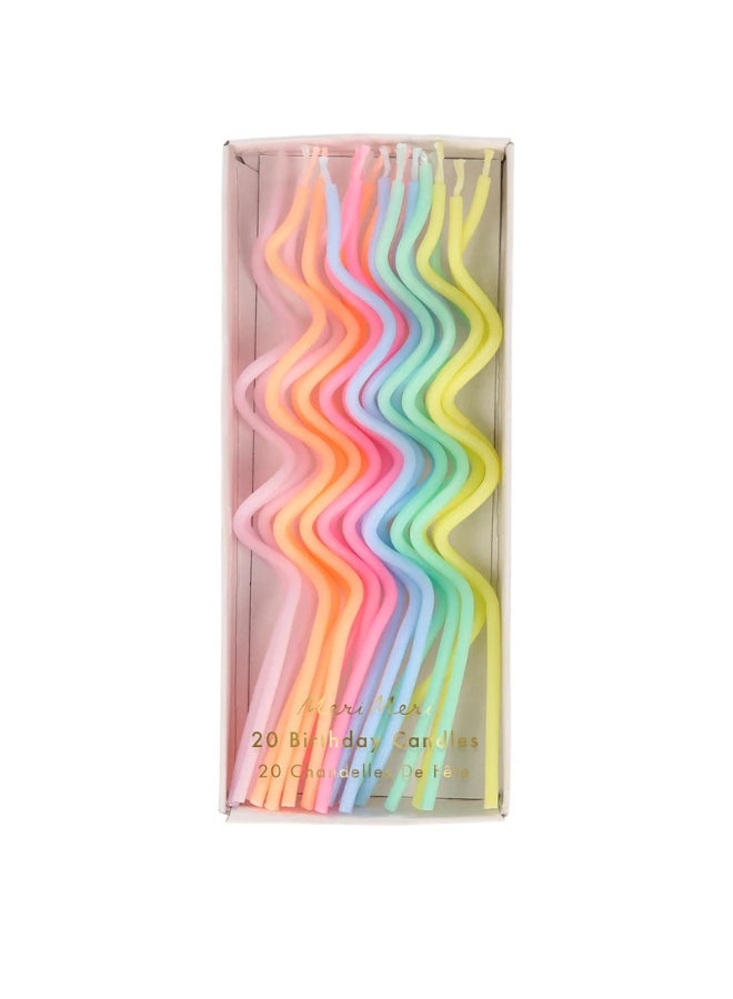 Meri Meri Pastel Swirly Candles - Image 1