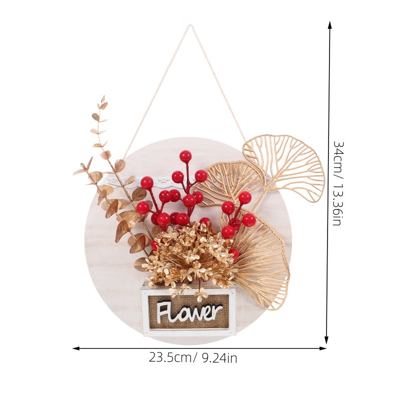 2pcs New Year Red Berries Wall Hanging Ornament Artificial Red Berry Decor for Living Room Spring Festival Wall Hanging Decor - Image 4