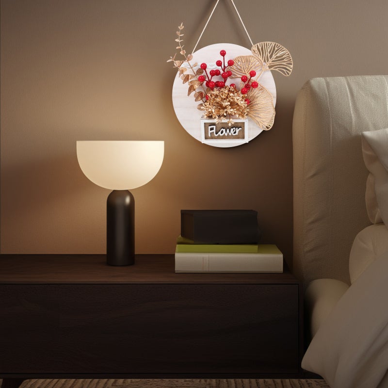 2pcs New Year Red Berries Wall Hanging Ornament Artificial Red Berry Decor for Living Room Spring Festival Wall Hanging Decor - Image 2